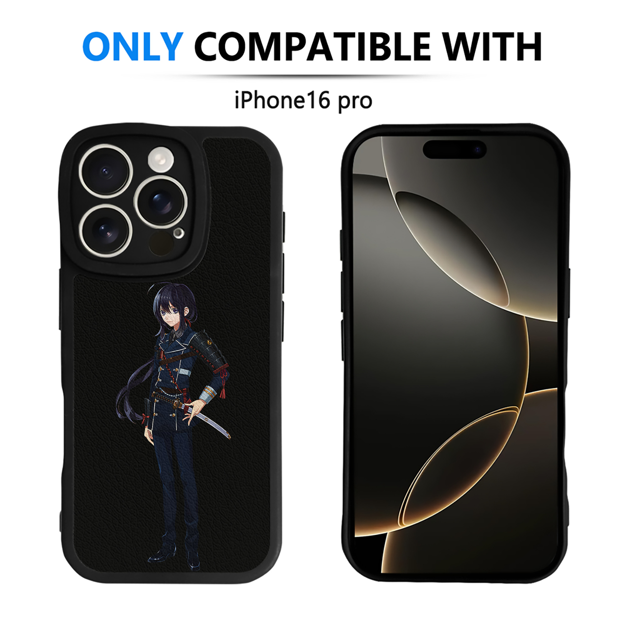 （画像用） 刀剣乱舞 Touken Ranbu 【iPhone 16シリーズ対応】シリコンスマホケース（レザー調） 材質：シリコン